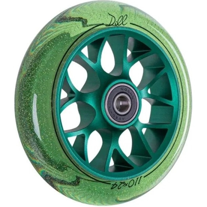 Колесо TECH TEAM для самоката X-Treme 110*24мм, Dill, green NN010293